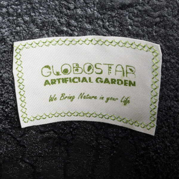 GloboStar® Artificial Garden JAKLIN 20723 Επιδαπέδιο Πολυεστερικό Τσιμεντένιο Κασπώ Γλάστρα - Flower Pot Μαύρο Φ34 x Υ62cm - Image 8