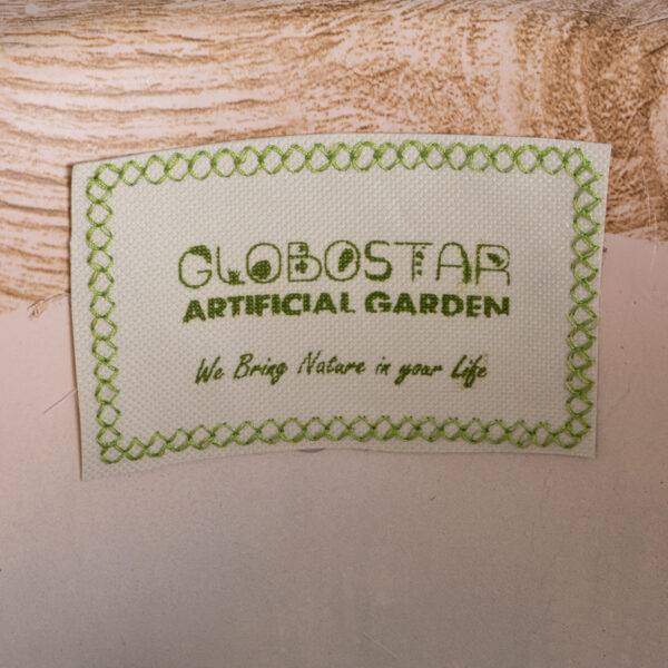 GloboStar® Artificial Garden BELLANO 20748 Επιδαπέδιο Πολυεστερικό Τσιμεντένιο Κασπώ Γλάστρα - Flower Pot Μαύρο με Καφέ Φ36 x Υ90cm - Image 8