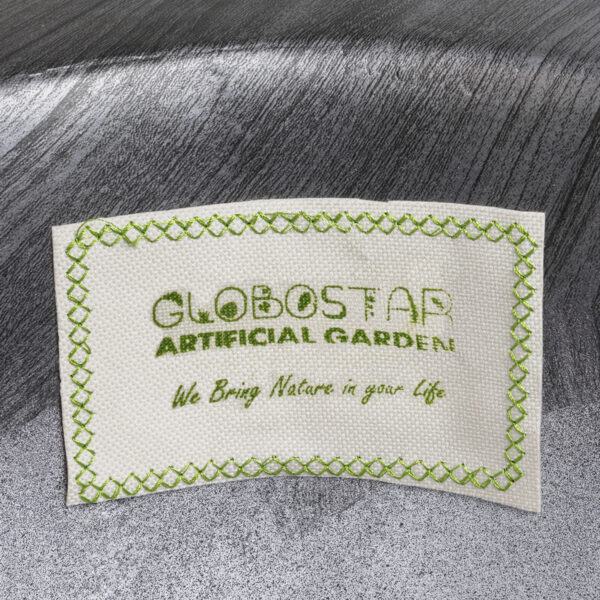 GloboStar® Artificial Garden PISA 20761 Επιδαπέδιο Πολυεστερικό Τσιμεντένιο Κασπώ Γλάστρα - Flower Pot Γκρι Ανθρακί Φ36 x Υ60cm - Image 8