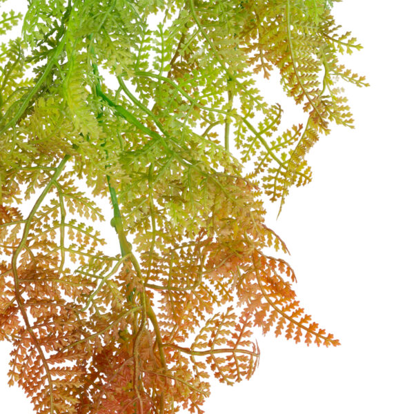 GloboStar® Artificial Garden HANGING FERN 20805 Τεχνητό Διακοσμητικό Κρεμαστό Φυτό Φτέρη Μ40 x Π20 x Υ88cm - Image 2