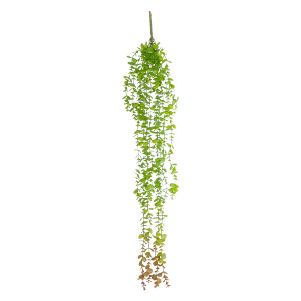 GloboStar® Artificial Garden HANGING EUCALYPTUS 20809 Τεχνητό Διακοσμητικό Κρεμαστό Φυτό Ευκάλυπτος Μ16 x Π9 x Υ105cm