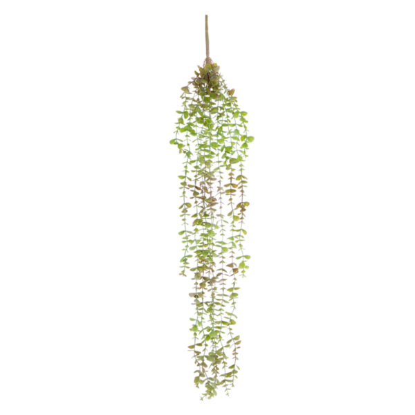 GloboStar® Artificial Garden HANGING EUCALYPTUS 20810 Τεχνητό Διακοσμητικό Κρεμαστό Φυτό Ευκάλυπτος Μ16 x Π9 x Υ105cm