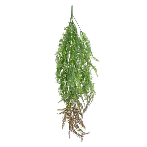 GloboStar® Artificial Garden HANGING FERN BRANCH 20834 Τεχνητό Διακοσμητικό Κρεμαστό κλαδί Φτέρης Μ30 x Π8 x Υ87cm