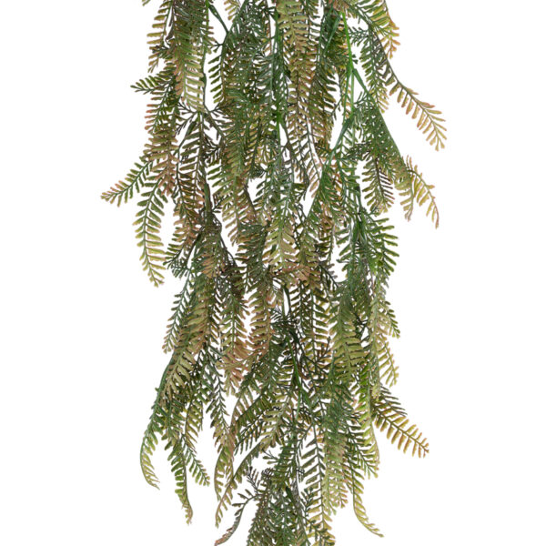 GloboStar® Artificial Garden HANGING FERN 20840 Τεχνητό Διακοσμητικό Κρεμαστό Φυτό Φτέρη Μ25 x Π12 x Υ85cm - Image 2