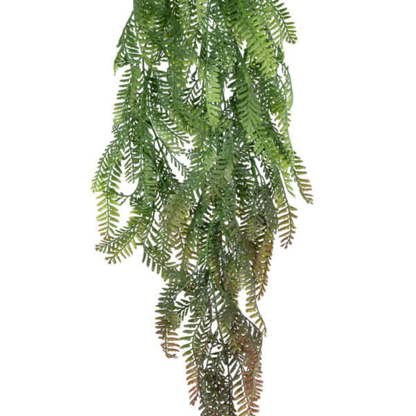 GloboStar® Artificial Garden HANGING FERN 20842 Τεχνητό Διακοσμητικό Κρεμαστό Φυτό Φτέρη Μ25 x Π12 x Υ85cm - Image 2