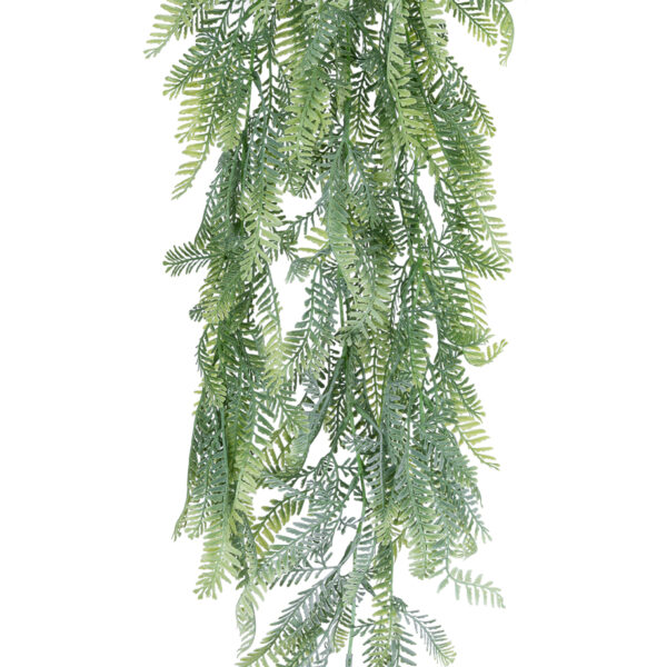 GloboStar® Artificial Garden HANGING FERN 20843 Τεχνητό Διακοσμητικό Κρεμαστό Φυτό Φτέρη Μ25 x Π12 x Υ85cm - Image 2