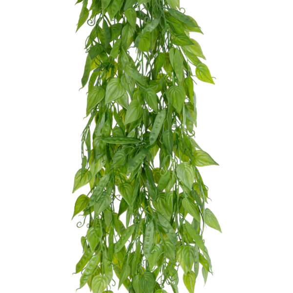 GloboStar® Artificial Garden HANGING LIMA BEAN 20845 Τεχνητό Διακοσμητικό Κρεμαστό Φυτό Φασόλι Λίμα Μ29 x Π10 x Υ86cm - Image 2