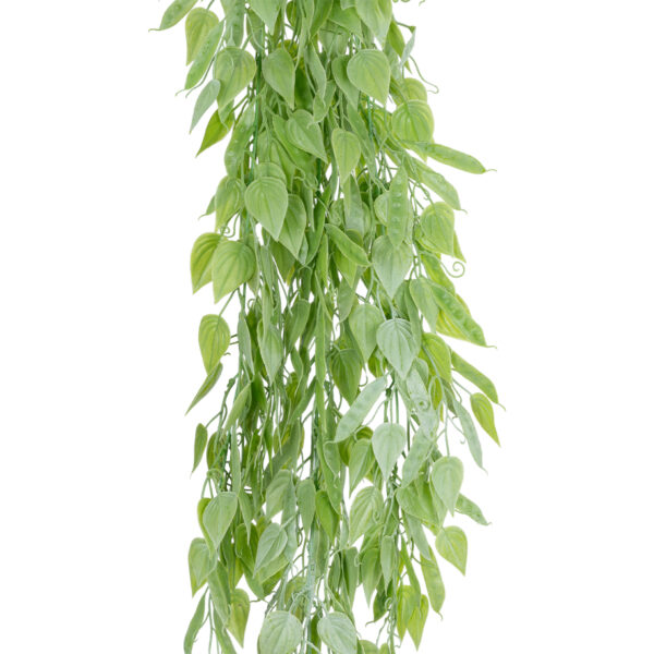 GloboStar® Artificial Garden HANGING LIMA BEAN 20847 Τεχνητό Διακοσμητικό Κρεμαστό Φυτό Φασόλι Λίμα Μ29 x Π10 x Υ86cm - Image 2