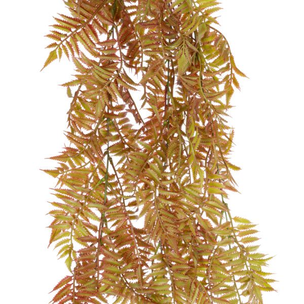 GloboStar® Artificial Garden HANGING FERN 20852 Τεχνητό Διακοσμητικό Κρεμαστό Φυτό Φτέρη Μ30 x Π14 x Υ85cm - Image 2