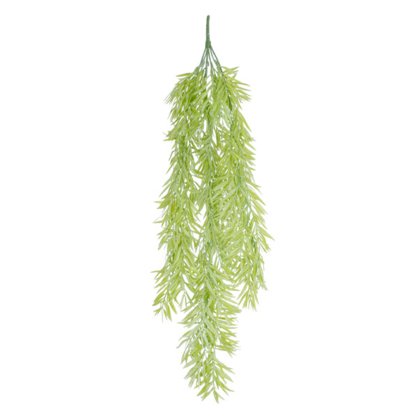 GloboStar® Artificial Garden HANGING BARLEY 20859 Τεχνητό Διακοσμητικό Κρεμαστό Φυτό Κριθάρι Μ26 x Π15 x Υ81cm