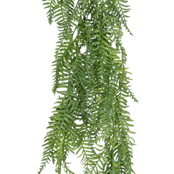 GloboStar® Artificial Garden HANGING FERN 20861 Τεχνητό Διακοσμητικό Κρεμαστό Φυτό Φτέρη Μ28 x Π15 x Υ90cm - Image 2