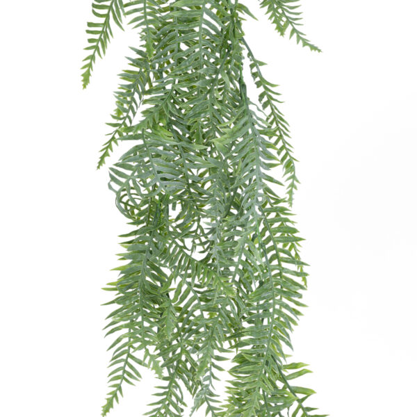 GloboStar® Artificial Garden HANGING FERN 20863 Τεχνητό Διακοσμητικό Κρεμαστό Φυτό Φτέρη Μ28 x Π15 x Υ90cm - Image 2