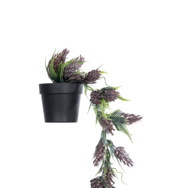 GloboStar® Artificial Garden HANGING BROWN PINE CONE 20870 - Τεχνητό Κρεμαστό Διακοσμητικό Φυτό Κουκουνάρι Φ15 x Y60cm - Image 3