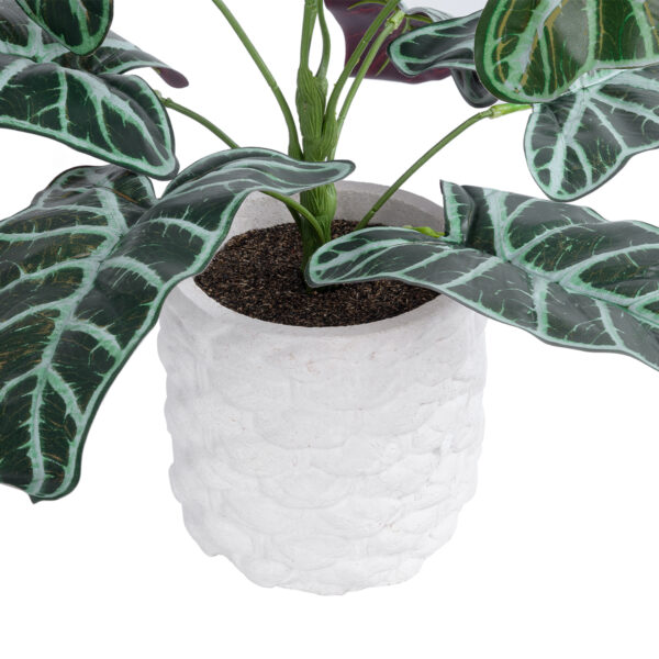 GloboStar® Artificial Garden ALOCASIA 20886 Τεχνητό Διακοσμητικό Φυτό Αλοκασία Φ38 x Υ33cm - Image 3