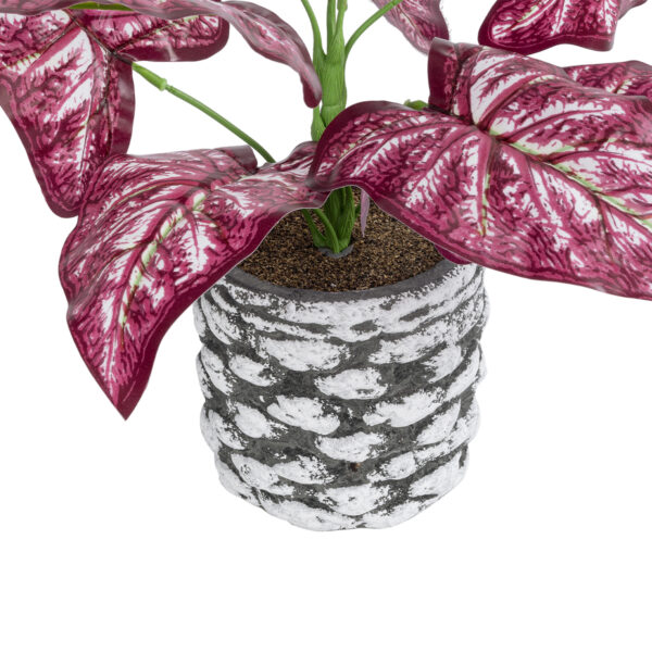 GloboStar® Artificial Garden RED POLKA 20887 Τεχνητό Διακοσμητικό Φυτό Κόκκινη Πόλκα Φ38 x Υ33cm - Image 3