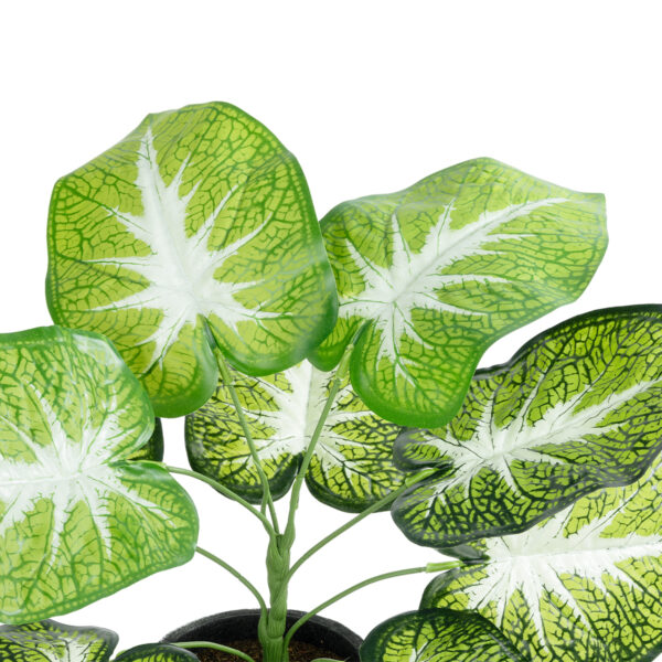 GloboStar® Artificial Garden CALADIUM 20890 Τεχνητό Διακοσμητικό Φυτό Τροπικό Φυτό  Φ40 x Υ33cm - Image 2