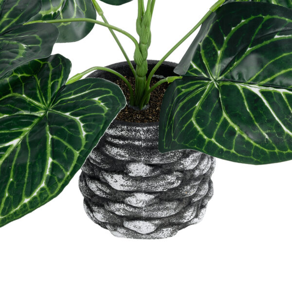 GloboStar® Artificial Garden ANTHURIUM 20892 Τεχνητό Διακοσμητικό Φυτό Ανθούριο Φ40 x Υ33cm - Image 3