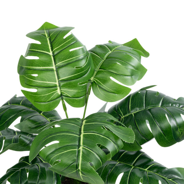 GloboStar® Artificial Garden MONSTERA POTTED PLANT 20895 - Διακοσμητικό Φυτό Μονστέρα Φ40 x Υ33cm - Image 2