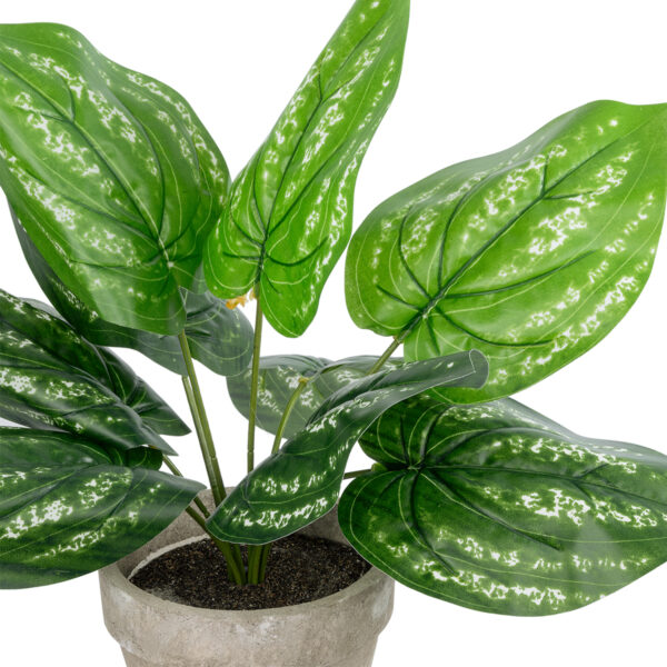 GloboStar® Artificial Garden SILVER POTHOS POTTED PLANT 20896 Διακοσμητικό Φυτό Πόθος Φ40 x Υ33cm - Image 2