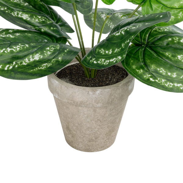 GloboStar® Artificial Garden SILVER POTHOS POTTED PLANT 20896 Διακοσμητικό Φυτό Πόθος Φ40 x Υ33cm - Image 3