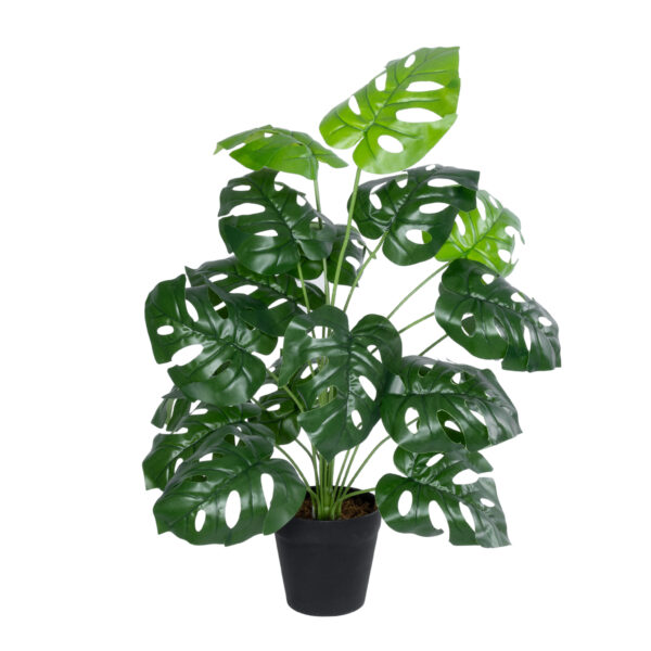 GloboStar® Artificial Garden MONSTERA PLANT 20909 - Διακοσμητικό Φυτό Μονστέρα Φ50 x Υ75cm