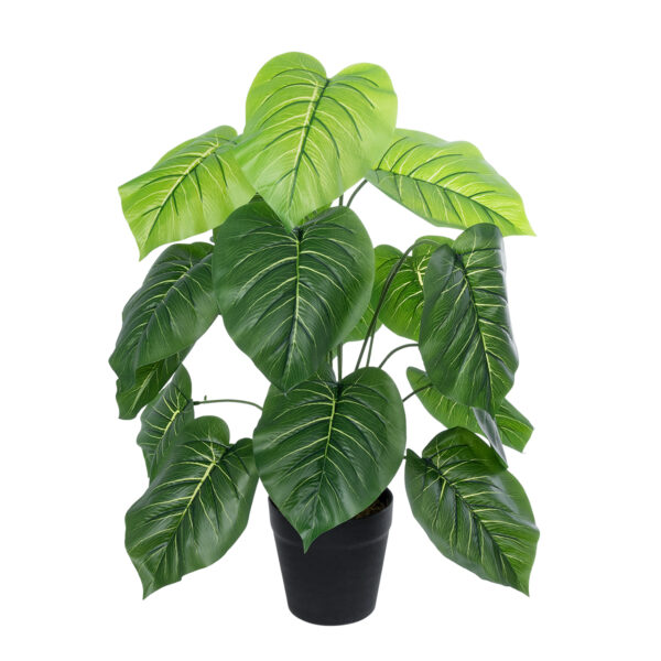 GloboStar® Artificial Garden PHILODENDRON PLANT 20910 Διακοσμητικό Φυτό Φυλλόδεντρο Φ70 x Υ75cm