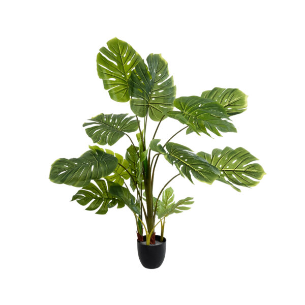 GloboStar® Artificial Garden MONSTERA 20973 - Τεχνητό Διακοσμητικό Φυτό Μονστέρα Φ120 x Υ140cm