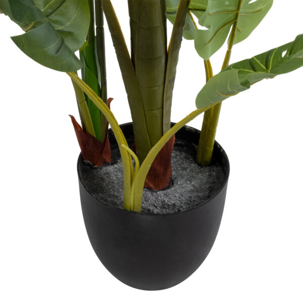 GloboStar® Artificial Garden MONSTERA 20973 - Τεχνητό Διακοσμητικό Φυτό Μονστέρα Φ120 x Υ140cm - Image 4