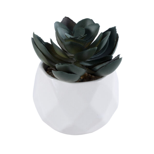 GloboStar® Artificial Garden SUCCULENT ECHEVERIA 20990 Διακοσμητικό Φυτό Παχύφυτο Εχεβέρια Υ8.5cm