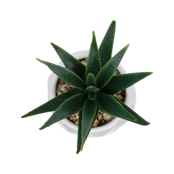 GloboStar® Artificial Garden SUCCULENT ALOE POTTED PLANT 20992 Διακοσμητικό Φυτό Αλόη Φ8 x Υ12cm - Image 2