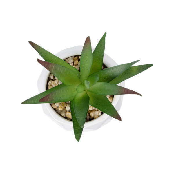 GloboStar® Artificial Garden SUCCULENT ALOE POTTED PLANT 20993 Διακοσμητικό Φυτό Αλόη Φ8 x Υ12cm - Image 2