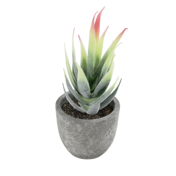 GloboStar® Artificial Garden SUCCULENT ALOE 21009 Διακοσμητικό Φυτό Παχύφυτο Αλόη Υ14cm