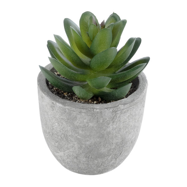 GloboStar® Artificial Garden SUCCULENT SEDEVERIA 21023 Διακοσμητικό Φυτό Παχύφυτο Σεντεβέρια Υ10cm