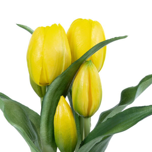 GloboStar® Artificial Garden YELLOW TULIP 21093 Διακοσμητικό Φυτό Κίτρινη Τουλίπα Υ23cm - Image 2