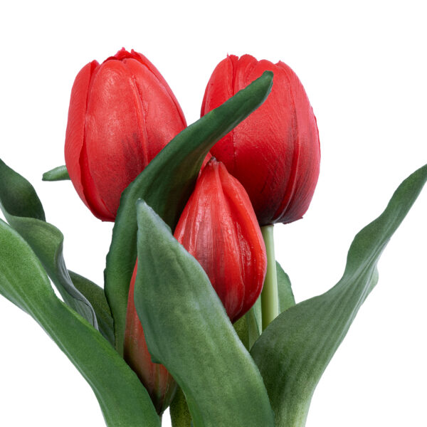 GloboStar® Artificial Garden RED TULIP 21094 Διακοσμητικό Φυτό Κόκκινη Τουλίπα Υ23cm - Image 2