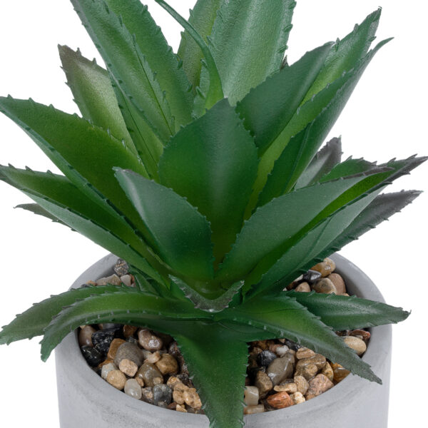 GloboStar® Artificial Garden SUCCULENT ALOE 21096 Διακοσμητικό Φυτό Παχύφυτο Αλόη Υ17cm - Image 2