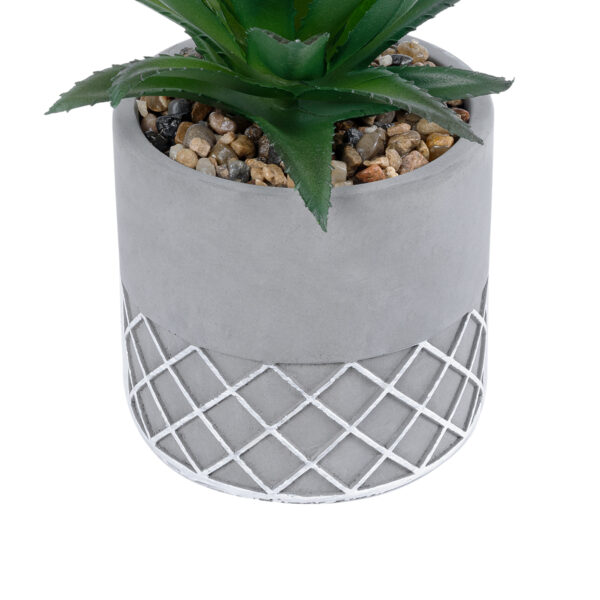 GloboStar® Artificial Garden SUCCULENT ALOE 21096 Διακοσμητικό Φυτό Παχύφυτο Αλόη Υ17cm - Image 3