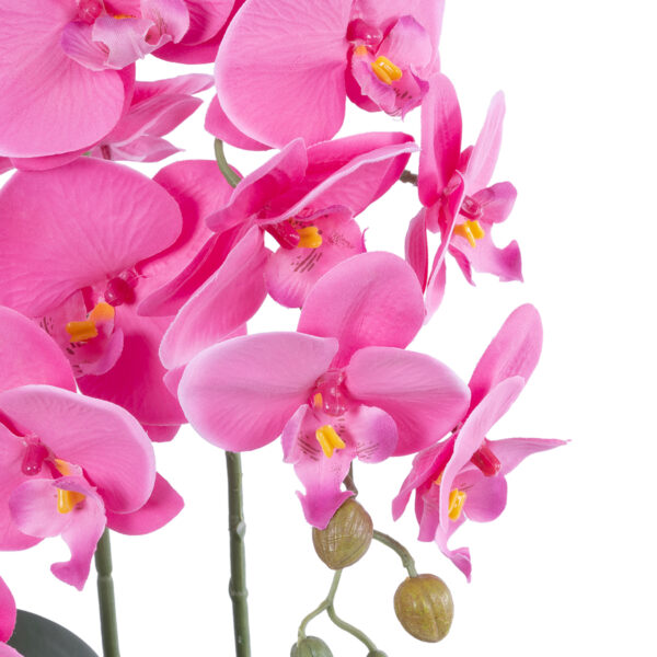 GloboStar® Artificial Garden PINK ORCHID 21116 Διακοσμητικό Φυτό Ροζ Ορχιδέα Υ45cm - Image 2