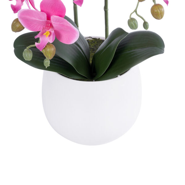 GloboStar® Artificial Garden PINK ORCHID 21116 Διακοσμητικό Φυτό Ροζ Ορχιδέα Υ45cm - Image 3