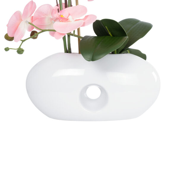 GloboStar® Artificial Garden PINK ORCHID 21126 Διακοσμητικό Φυτό Ροζ Ορχιδέα Υ42cm - Image 2