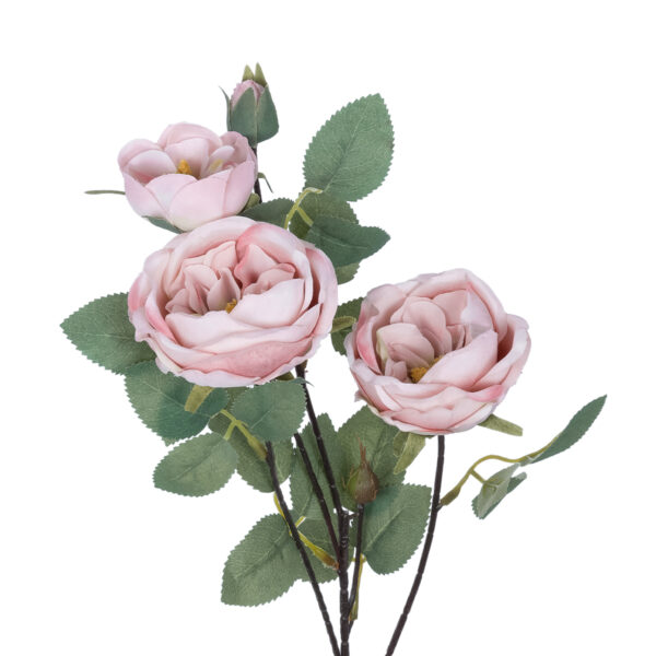 GloboStar® Artificial Garden PINK CLIMBING ROSE BRANCH 21184 Τεχνητό Διακοσμητικό Κλαδί Τριαντάφυλλο Ροζ Y70cm - Image 2