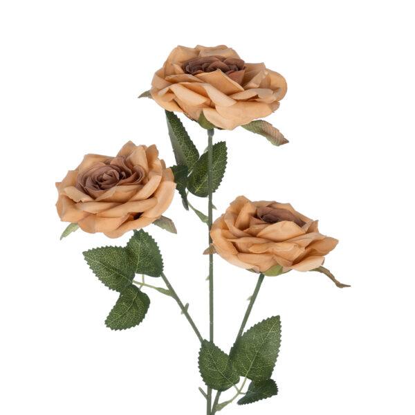 GloboStar® Artificial Garden PEACH  CLIMBING ROSE BRANCH 21189 Τεχνητό Διακοσμητικό Κλαδί Τριαντάφυλλο Ροδακινί Y66cm - Image 2