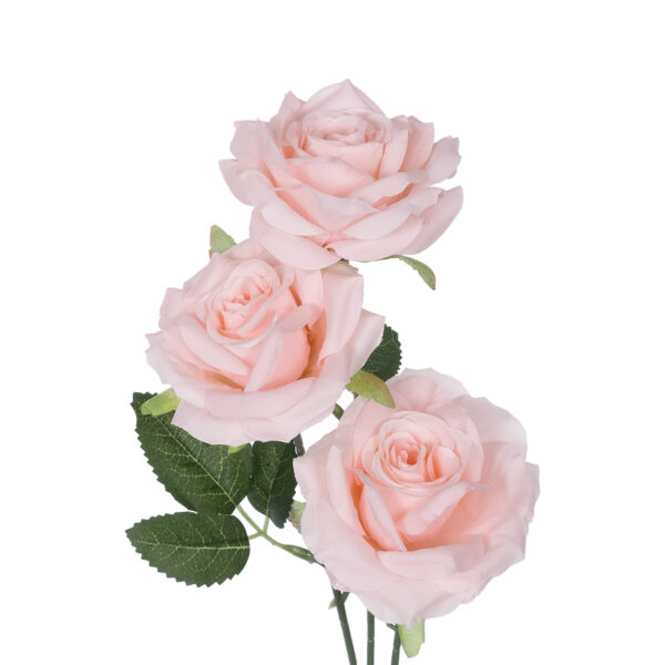 GloboStar® Artificial Garden LIGHT PINK  CLIMBING ROSE BRANCH 21193 Τεχνητό Διακοσμητικό Κλαδί Τριαντάφυλλο Ανοιχτό Ροζ Y66cm - Image 2