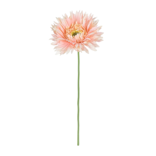 GloboStar® Artificial Garden PINK GERBERA  BRANCH 21205 Τεχνητό Διακοσμητικό Κλαδί Ζέρμπερας Ροζ Y44cm