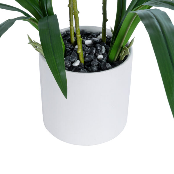 GloboStar® Artificial Garden PINK CHERRY CYMBIDIUM 21402 Διακοσμητικό Φυτό Φούξια Κυμβίδιο Υ60cm - Image 3