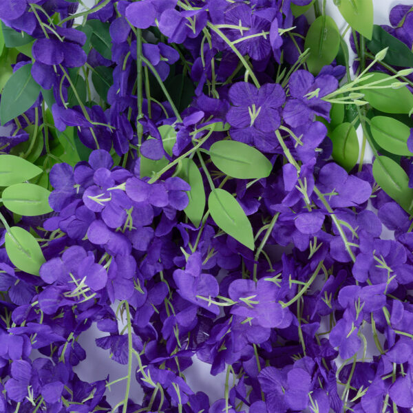 GloboStar® Artificial Garden VIOLET WISTERIA FLOWER BRANCH 21509 Σετ 12 Τεχνητά Διακοσμητικά κλαδιά Βιστέριας Βιολετί Φ45 x Υ120cm - Image 3