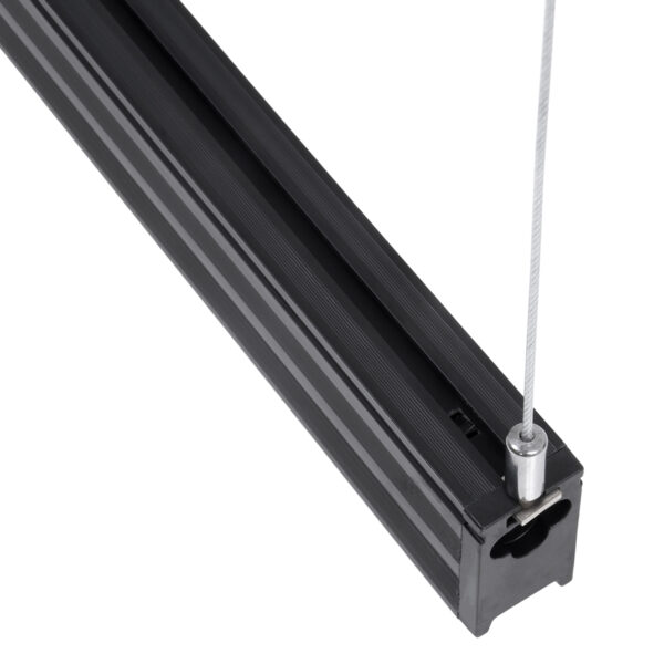 GloboStar® MARKET 61022-P Γραμμικό Κρεμαστό Φωτιστικό Linear LED 18W 2170lm 60° AC 220-240V Μ120 x Π2 x Υ4cm Θερμό Λευκό 2700K - Μαύρο - 3 Years Warranty - Image 4