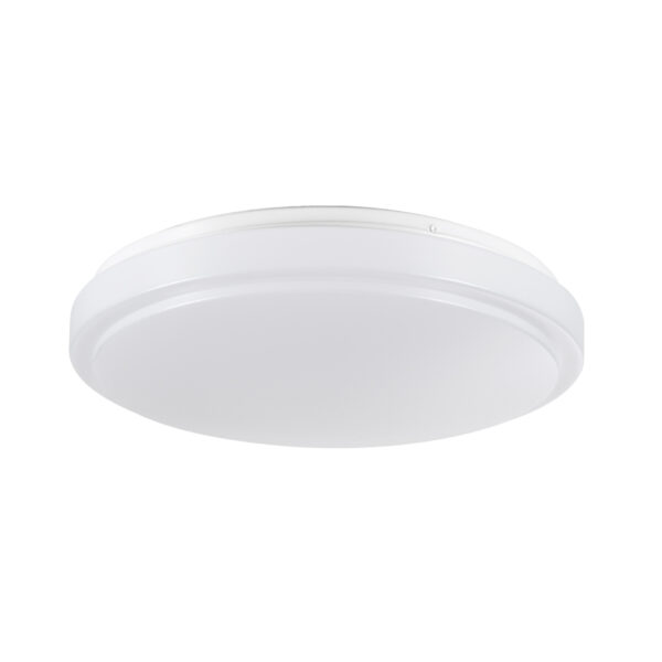 GloboStar® SENSORANO 60995 Πλαφονιέρα Οροφής LED 30W 3000lm 120° AC 220-240V με Ενσωματωμένο Σύστημα Ρυθμιζόμενου Microwave Αισθητήρα Κίνησης - Αδιάβροχη IP54 Φ38 x Υ5.3cm Φυσικό Λευκό 4500K - Λευκό - Bridgelux Chips - 3 Years Warranty - Image 2