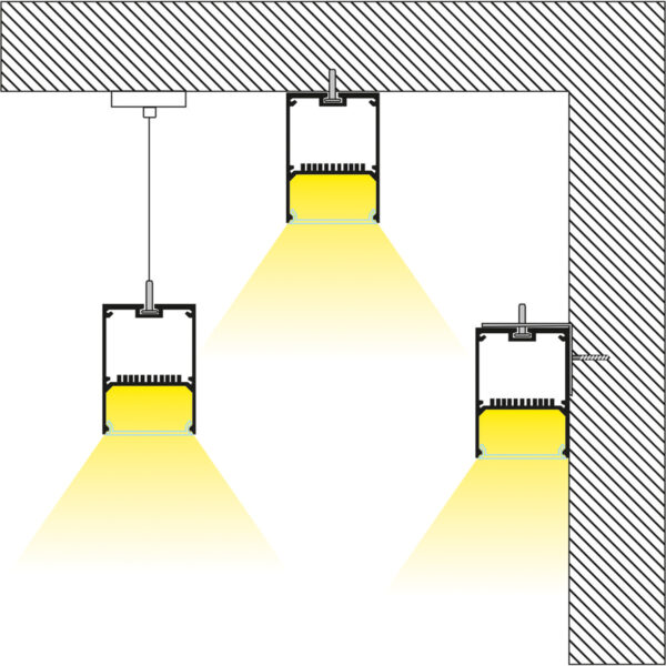 GloboStar® FELIX 61029-W Γραμμικό Φωτιστικό Τοίχου - Απλίκα Linear LED CCT 54W 6500lm 120° AC 220-240V Μ120 x Π3.5 x Υ7cm - Εναλλαγή Φωτισμού μέσω Τηλεχειριστηρίου All In One Ψυχρό 6000k+Φυσικό 4500k+Θερμό 2700k Dimmable - Λευκό - 3 Years Warranty - Image 9