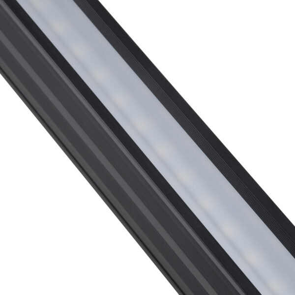 GloboStar® MARKET 61021-P Γραμμικό Κρεμαστό Φωτιστικό Linear LED 18W 2200lm 60° AC 220-240V Μ120 x Π2 x Υ4cm Φυσικό Λευκό 4500K - Μαύρο - 3 Years Warranty - Image 6